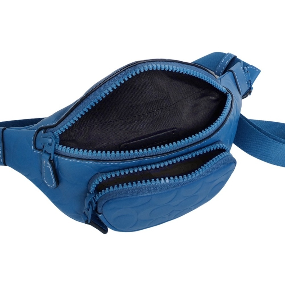 Coach Blue Belt Bag with Sleek Crescent Design - Picture 2 of 13